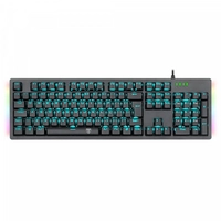 Teclado Mecânico Gamer T-Dagger Bermuda, LED Azul com Underglow Rainbow, Switch Outemu Blue, ABNT2, Preto - T-TGK312-BL (PT-BLUE LED)