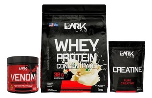 Whey Baunilha 1kg + Creatina 500g + Venom 300g