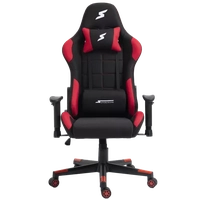 Cadeira Gamer SuperFrame Speed, Reclinável, Tecido, Preto e Vermelho