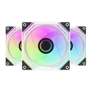 Kit Ventoinhas Aigo Darkflash ARGB 3x120mm Branco
