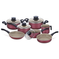 Jogo de Panelas Antiaderente Tramontina Paris Vermelho