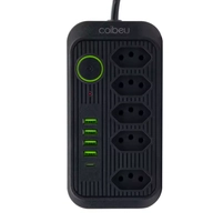 [R$16,22 Moedas/ BR] Coibeu Extensão com Tomada USB 2M / 5M