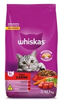 [RECORRENTE/PRIME] Ração Whiskas Carne Gatos Adultos 10,1kg
