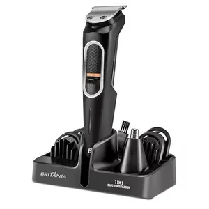 Aparador de Pelos Britânia BAP21P Multigroom 7 em 1 Sem Fio Preto - Bivolt