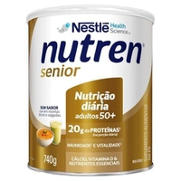 (Leve 2un. R$ 76,60 CADA / REC) Nutren Senior Suplemento em Pó Sem Sabor 740g
