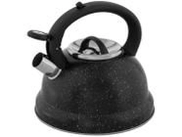 Chaleira Inox com Apito 2,7L Preto Marble