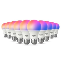 Kit 10 Lâmpadas Smart LED RGB 10W E27 Wi-Fi
