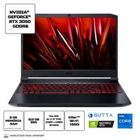 Notebook Gamer Acer Nitro 5 AN517-54-79WA Intel Core i7 Linux Gutta 8GB 512GB SSD GTX 1650 17.3' FHD