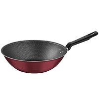 Wok Tramontina Loreto em Alumínio com Revestimento Interno e Externo Antiaderente Starflon Max Vermelho 28 cm 3,6 L