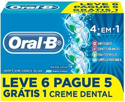 [PRIME] 6 UNID. Creme Dental Oral-B 4 em 1 70g | R$3,15
