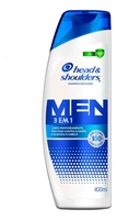 Shampoo Head & Shoulders Anticaspa 3 Em 1 Masculino 400ml