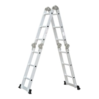 Escada Articulada em Alumínio 12 Degraus 3x4 3,70m 