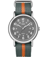 Relógio Timex Unissex Weekender Cinza/Laranja