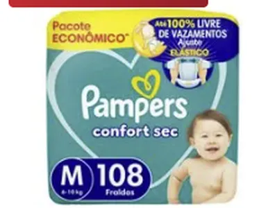 [LEVE 2/ Cada R$ 92] Fralda Pampers Confort Sec