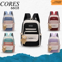 Mochila Escolar Grande Unissex Coreana/Japonesa Bolso Secreto Impermeável