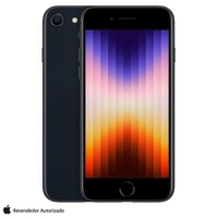 [prime] Apple iPhone SE (3ª geração) 64 GB - Meia-noite