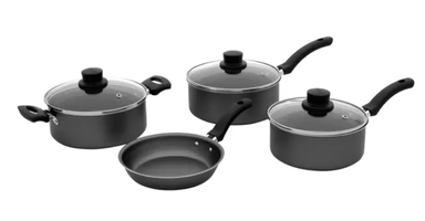 Jogo de Panelas Eirilar Antiaderente de Alumínio - Grafite 4 Peças 1448