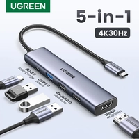 [Com Taxa]  Hub USB-C 7 em 1 4K HDMI 100W UGREEN