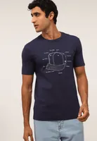 Camiseta New Era All Building Azul-Marinho