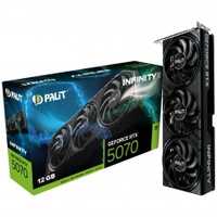 Placa de Vídeo Palit NVIDIA GeForce RTX 5070 Infinity 3, 12GB, GDDR7, DLSS, Ray Tracing, NE75070019K9-GB2050S