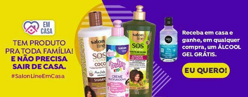 Ganhe Álcool Gel 70% 300ml grátis em qualquer compra na Loja Da Salon Line