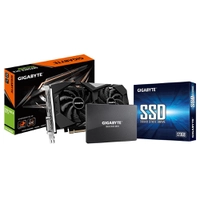 Kit Placa de Vídeo Gigabyte NVIDIA GeForce GTX 1650 Super + SSD Gigabyte 120GB, SATA