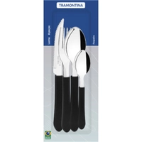 Faqueiro Tramontina Leme 8 Peças Inox Preto