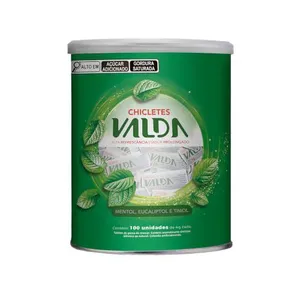 Pastilhas Valda Chiclete Menta 100 Unidades