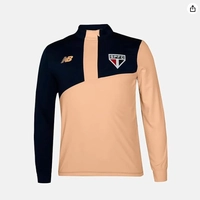 Blusa Treino SPFC 2024 Manga Longa Zíper GG
