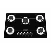 Cooktop 5 Bocas Chamalux GLP Preto 57 Bivolt