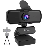 [R$90 moedas/APP] Webcam Fifine K420, Com Microfone, Tripé
