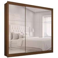 [Paypal] Guarda-Roupa Casal Master com 3 Espelhos 3 PT 2 GV Nogueira | R$270