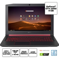 [CS+AME 2667,49] Notebook Gamer Acer AN515-52-5771 Intel Core I5 8GB (Geforce GTX1050 com 4GB) 1TB + 128GB SSD 15,6" Endless