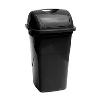 Lixeira Plasvale Basculante Plástico 30L Preta R$55