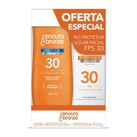 [Rec/+Por - R$21] Cenoura e Bronze Kit Protetor Solar Corpo FPS 30 200ml + Facial FPS 30 50g