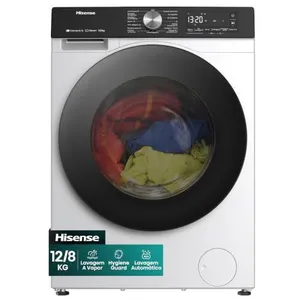 Lava e Seca Hisense Inverter 12/8 kg Branca 110v