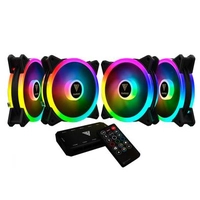 KaBuM! - Kit 4 Cooler FAN Gamdias, 480mm, RGB - AEOLUS M2-1204R