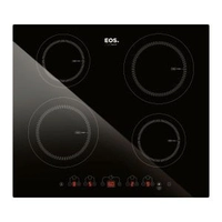 Cooktop de Indução Quatro Bocas EOS 60cm Preto ECI04EP 220V