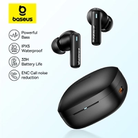 [Imposto Incluso] Baseus Bowie E19 Fones de ouvido sem fio, Bluetooth 5.3, Big Bass, Drivers de 12mm, Fones de ouvido à prova d'água IPX5 