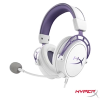 Headset Gamer Cloud Alpha Branco e Roxo - Hyperx