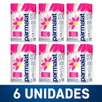 Leite Parmalat Integral UHT - Tampa Abre e Fecha - 6 Unidades