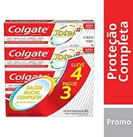[Prime] Creme Dental Colgate Total 12 Clean Mint 90G Promo Leve 4 Pague 3 | R$13