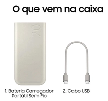 Carregador Portátil 20000mAh 3x USB-C 45W