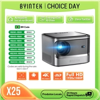 [Do Brasil] Projetor BYINTEK X25 Full HD 1080P 900Ansi Foco Automático WiFi Android 9.0