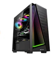 Gabinete Gamer SuperFrame Storm, Mid Tower, RGB, Vidro Temperado, ATX, Sem Fonte, Com 3 Fans