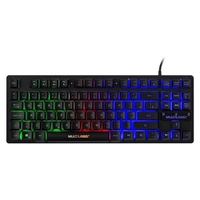 Teclado Gamer De Membrana Tkl Led Rainbow - Tc261