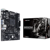 Placa Mãe Biostar B550MH, Chipset B550, AMD AM4, mATX, DDR4, AB55AM4S-R02-BS212X