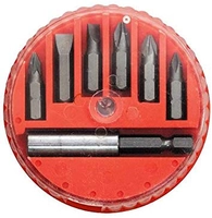 Jogo De Bits E Adaptador Magnético Para Bits, Aço 45x, 7 Peças Mtx