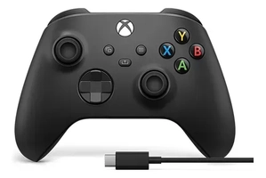 (Meli +) Controle joystick sem fio Microsoft Xbox Carbon Black preto
