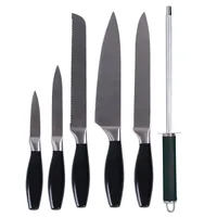 Jogo de Facas em Inox Mor 6 Peças Preto 3370 - R$72